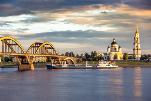 Bridge over Volga river