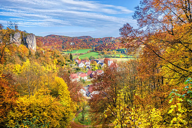 istock Franconian Autumn Valley - Streitberg (Germany) 187584304