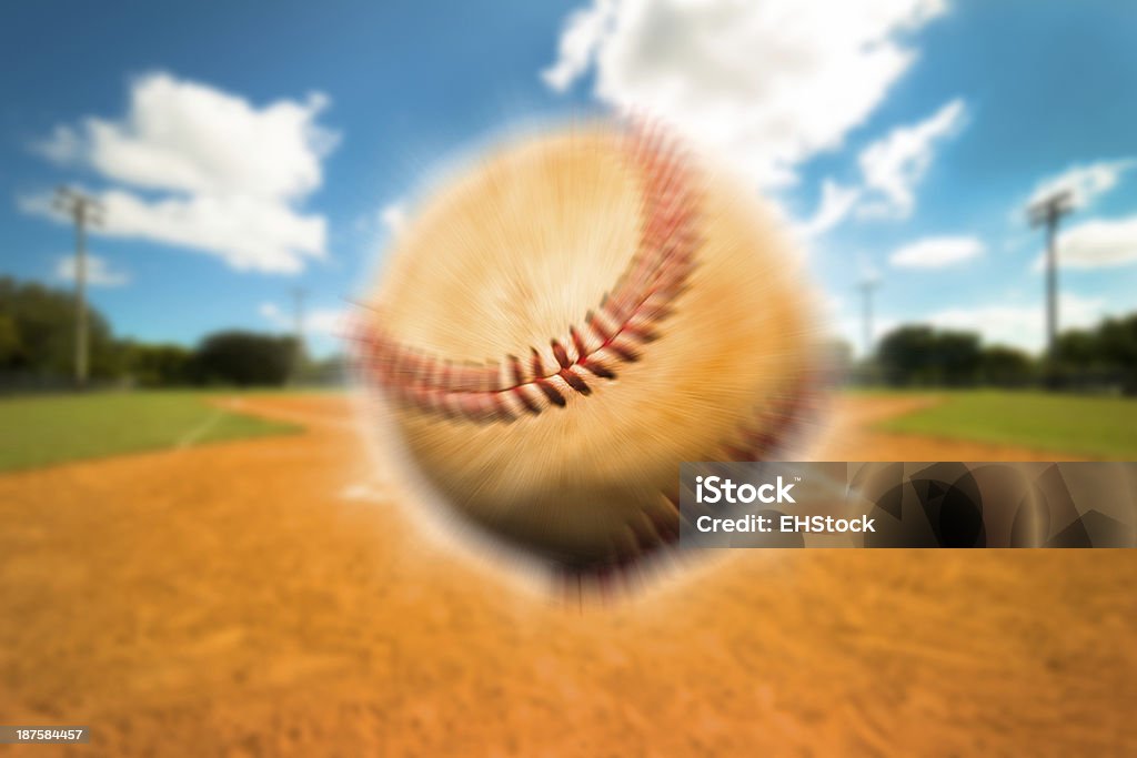 Movimento Desfocado no campo de basebol - Royalty-free Campo de Basebol Foto de stock