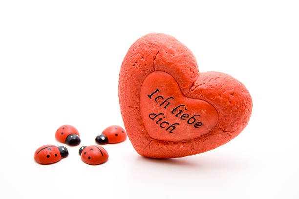 I love you heart with ladybug