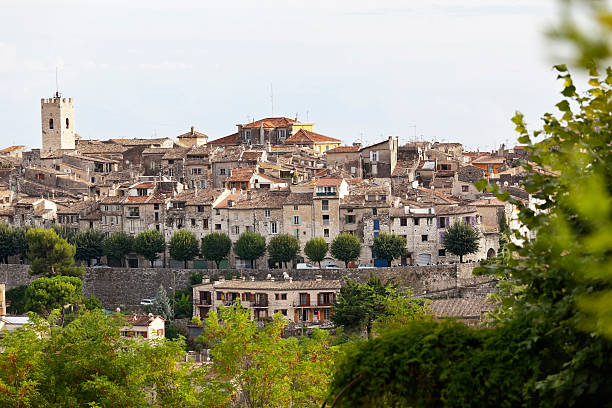 The walled city of Vence, near Nice in Provence  Vence is famous for being a home to many artists, and writers, including the author  D. H. Lawrence, artists, Raoul Dufy, Marc Chagall and Henri Matisse. Good copy space.