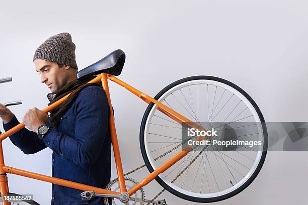 On The Move With Feet And Wheels Stock Photo - Download Image Now - Bicycle, Cycling, White Background