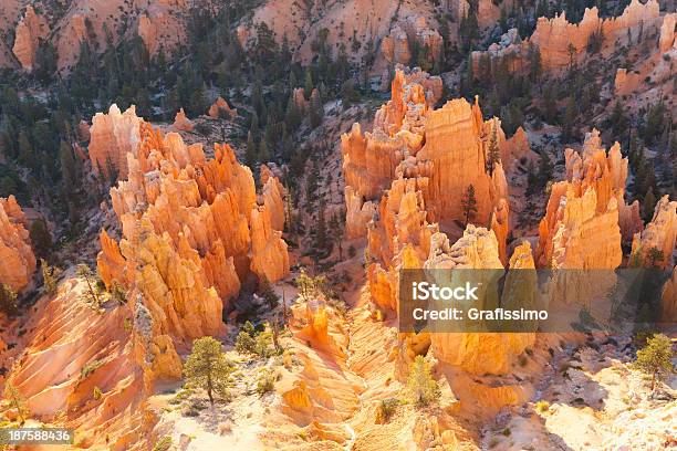 Park Narodowy Bryce Canyon Usa - zdjęcia stockowe i więcej obrazów Bajeczne kominy i iglice skalne - Bajeczne kominy i iglice skalne, Brązowy, Era prehistoryczna