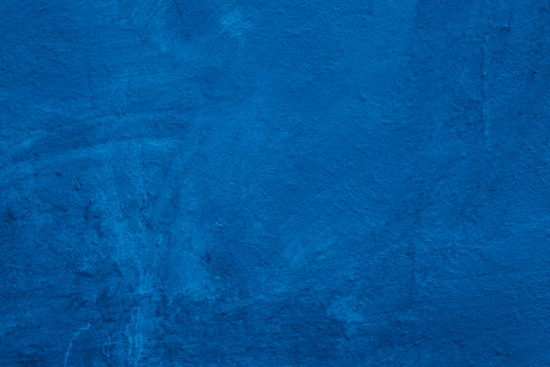 istock Grunge classic blue concrete background. Textured plaster wall. 1875912846