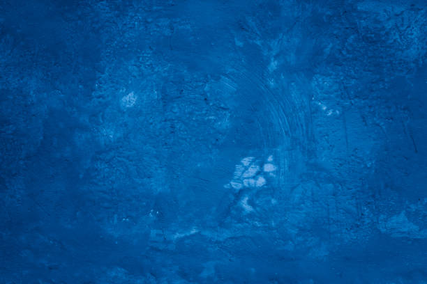 istock Grunge classic blue concrete background. Textured plaster wall. 1875925711