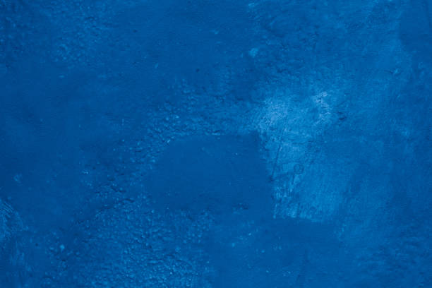 istock Grunge classic blue concrete background. Textured plaster wall. 1875926053
