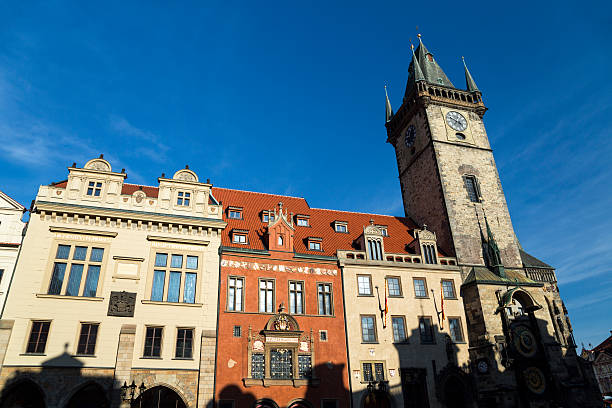 istock Prague city center-clock tower 187593645