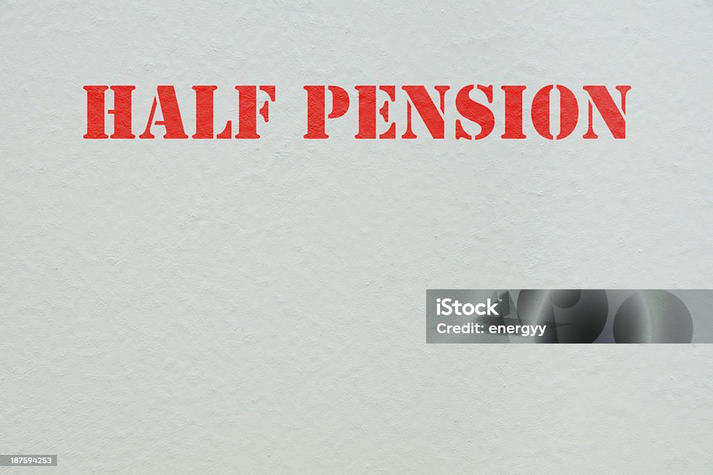 half pension Abstract Stock Photo