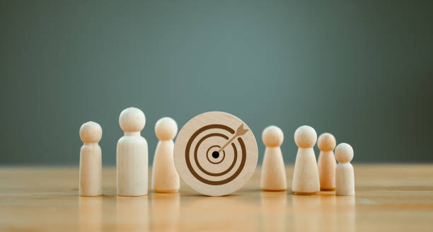istock Population sampling for business research, concept. Marketing goals, customer care services, customer relationship management (CRM), market segmentation, data discovery, access to personal data. 1875945944