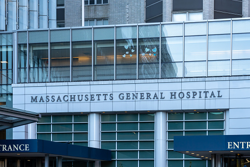 Massachusetts General Hospital in Boston, MA, USA, on November 11, 2023. Massachusetts General Hospital is the original and largest teaching hospital of Harvard Medical School.
