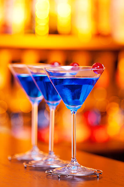 istock Cocktails Collection - Blue Martini 187595307