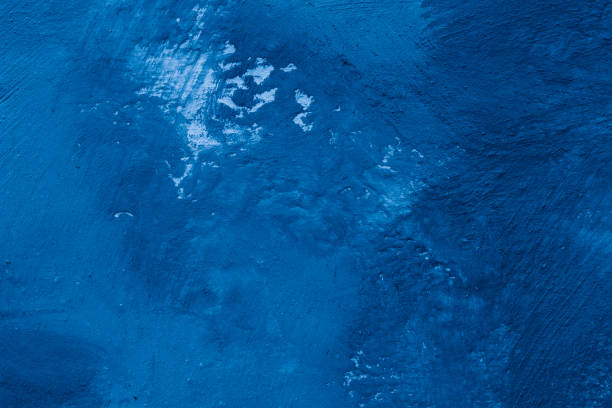 istock Grunge classic blue concrete background. Textured plaster wall. 1875962209