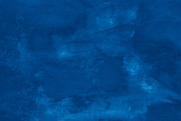 istock Grunge classic blue concrete background. Textured plaster wall. 1875964412