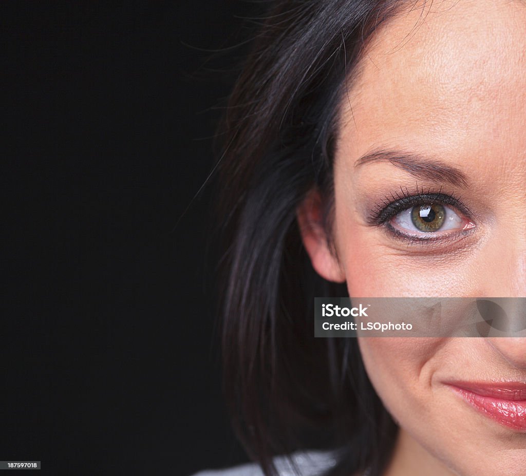 大人の女性顔半分 - 1人のロイヤリティフリーストックフォト