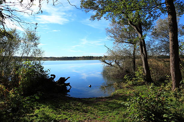 istock Autumn scenic lake with reflection 187597559