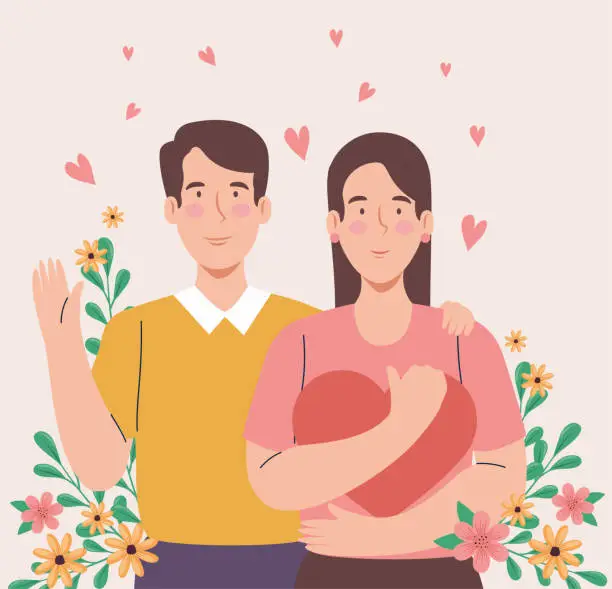 Vector illustration of 2022 08 19 STUDIO PC 2208 C Korean family