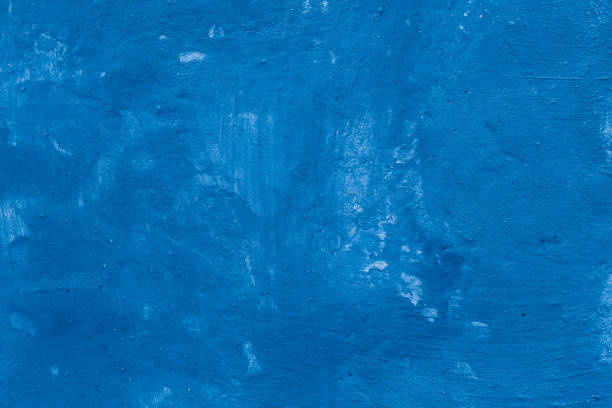 istock Grunge classic blue concrete background. Textured plaster wall. 1875997879