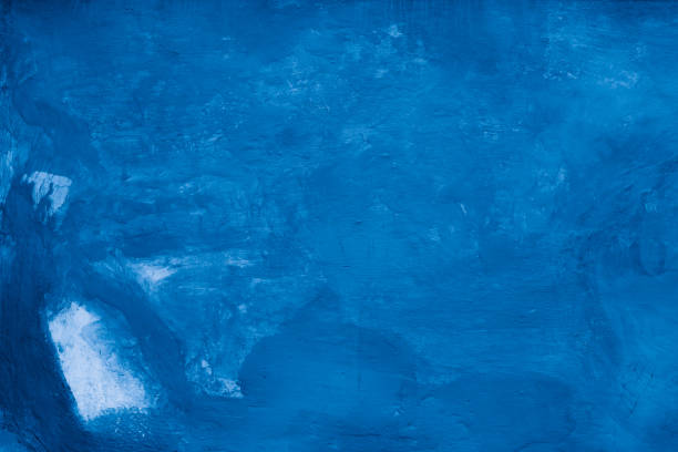 istock Grunge classic blue concrete background. Textured plaster wall. 1876004395