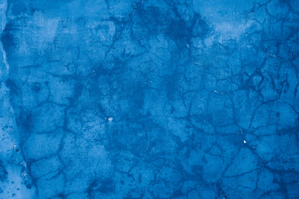 istock Grunge classic blue concrete background. Textured plaster wall. 1876020480