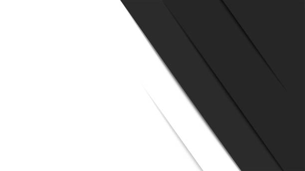 istock Modern abstract white and black background design. Dark and white geometric banner with shadow lines. Vector 1876049265