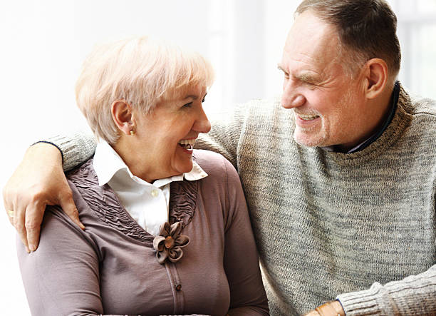 istock Happy senior couple. 187609045