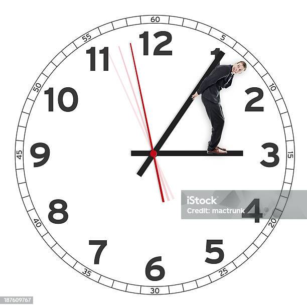 Concept Of Deadline Pressure Stock Photo - Download Image Now - Back, Clock, Rear View