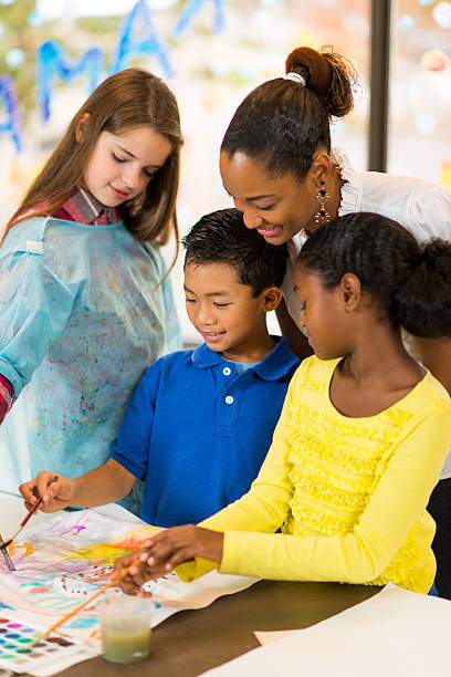 istock Children at Art Center 187609774