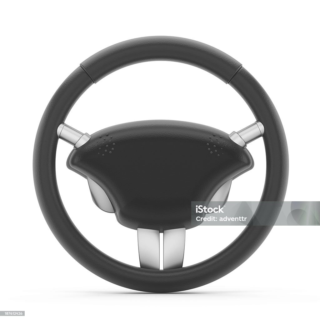 Steering wheel Steering wheel isolated on white. Car Stock Photo