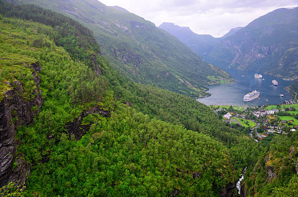 istock Panoramic shot of Geirangerfjorde, Norway 187613141