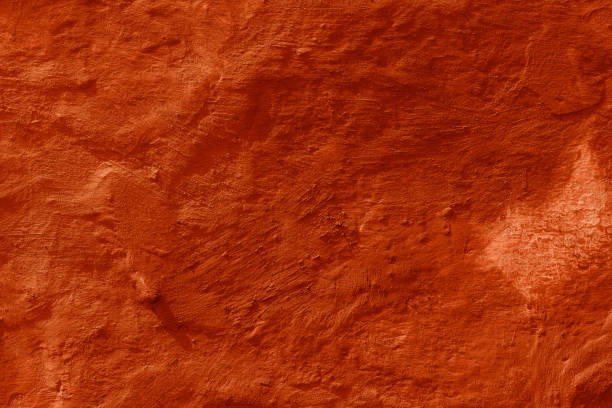 istock Grunge peach color concrete background. Textured plaster wall. 1876143477