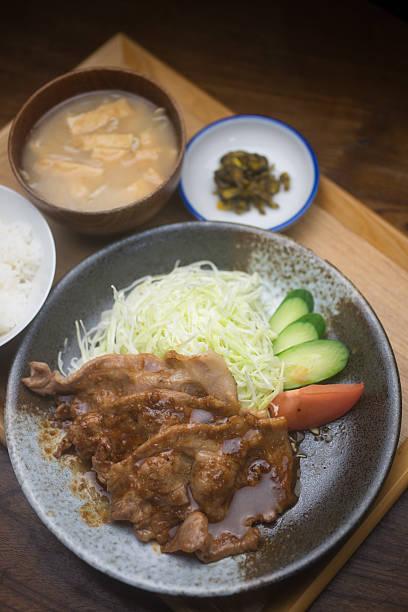 istock Japanese Cuisine Pork Shogayaki 187614413