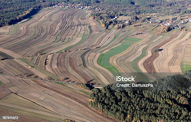 Aerial Photo Of Farmland Stock Photo - Download Image Now - Above, Aerial View, Agricultural Field