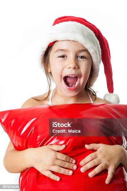 Foto de Christmas Santa e mais fotos de stock de 4-5 Anos - 4-5 Anos, Alegria, Almofada