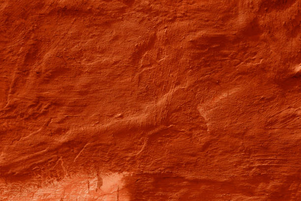 istock Grunge peach color concrete background. Textured plaster wall. 1876146523