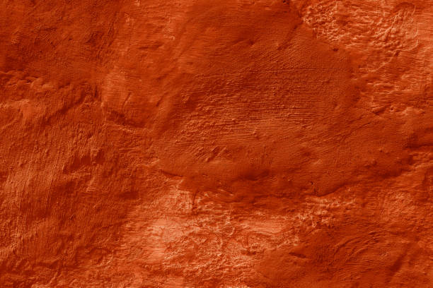 istock Grunge peach color concrete background. Textured plaster wall. 1876146524