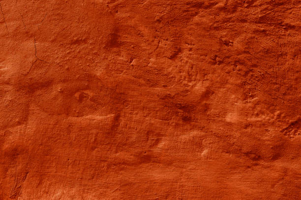 istock Grunge peach color concrete background. Textured plaster wall. 1876151117