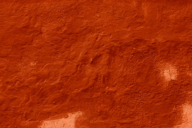 istock Grunge peach color concrete background. Textured plaster wall. 1876165336