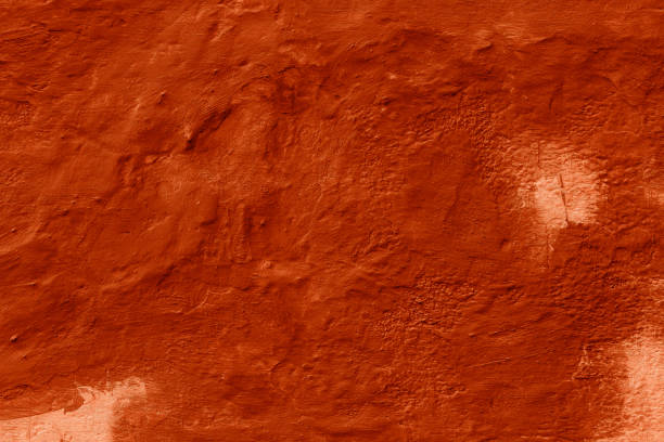 istock Grunge peach color concrete background. Textured plaster wall. 1876165339