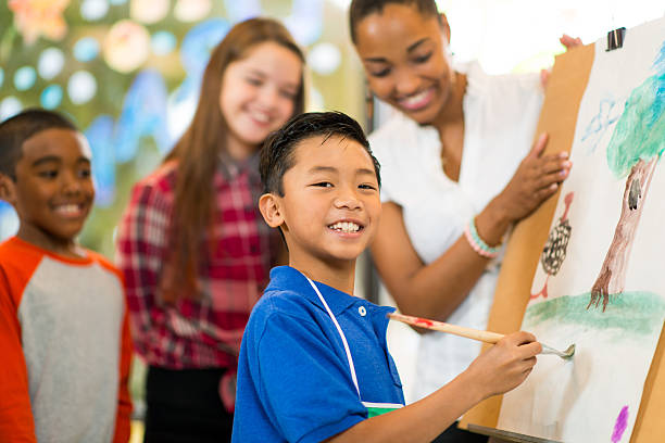 istock Children at Art Center 187616620