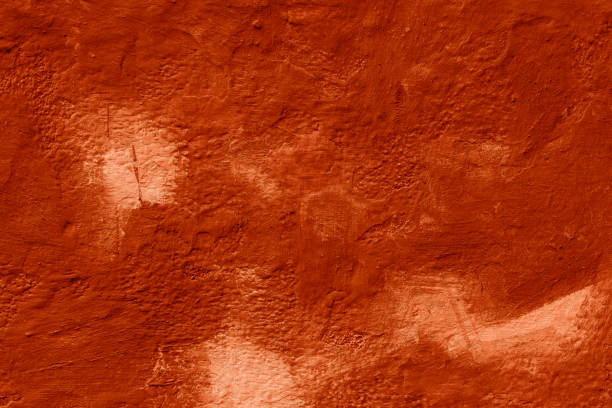 istock Grunge peach color concrete background. Textured plaster wall. 1876166870