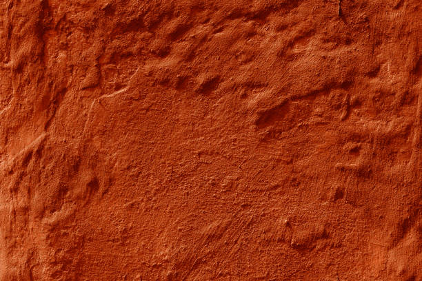 istock Grunge peach color concrete background. Textured plaster wall. 1876174491