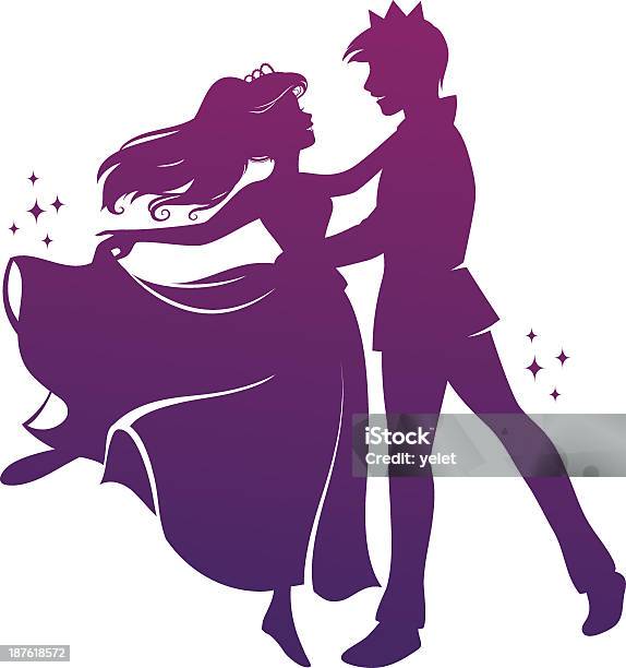 Romantic Dance Stock Illustration - Download Image Now - Princess, Prince - Royal Person, Dancing