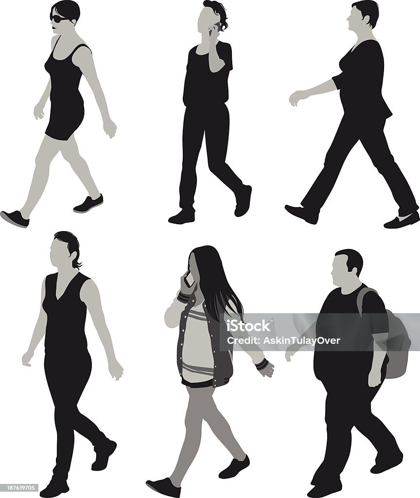 people walking Adult stock vector