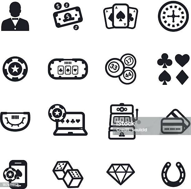 Gambling Icons Stock Illustration - Download Image Now - Icon Symbol, Casino, Gambling