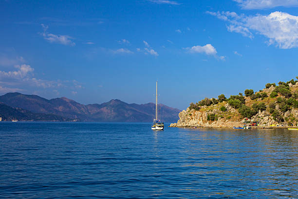 Turunc bay, Aegean sea, Turkey stock photo