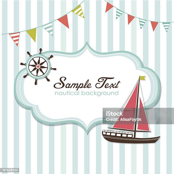 Summer Is Here Nautical Card Stock Illustration - Download Image Now - Color Image, Illustration, Nautical Vessel
