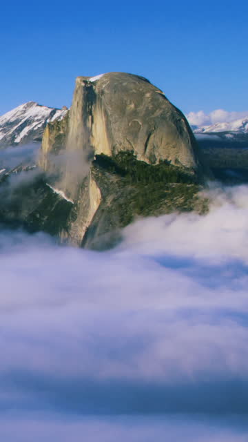 Yosemite National Park Half Dome above Low Clouds