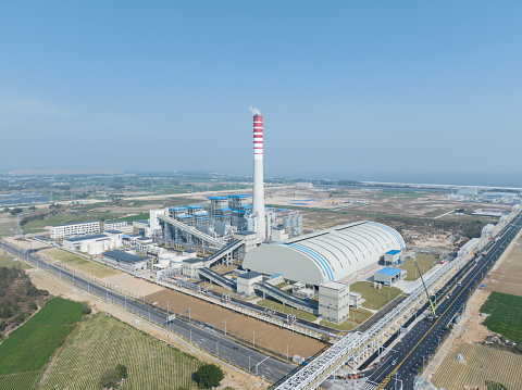Thermal power station building appearance