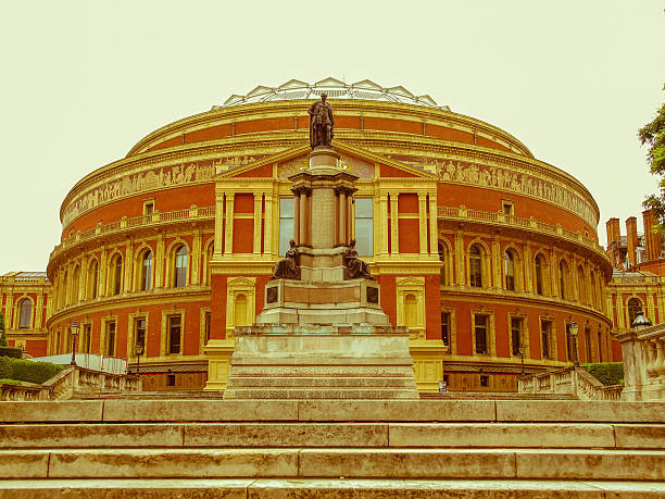 istock Retro looking Royal Albert Hall London 187630115