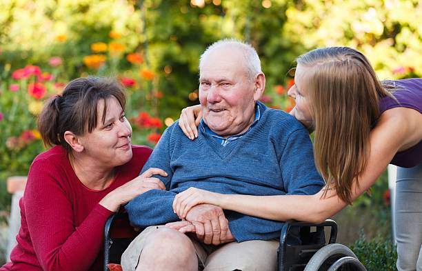 istock Granddaughter visiting grandpa 187632577